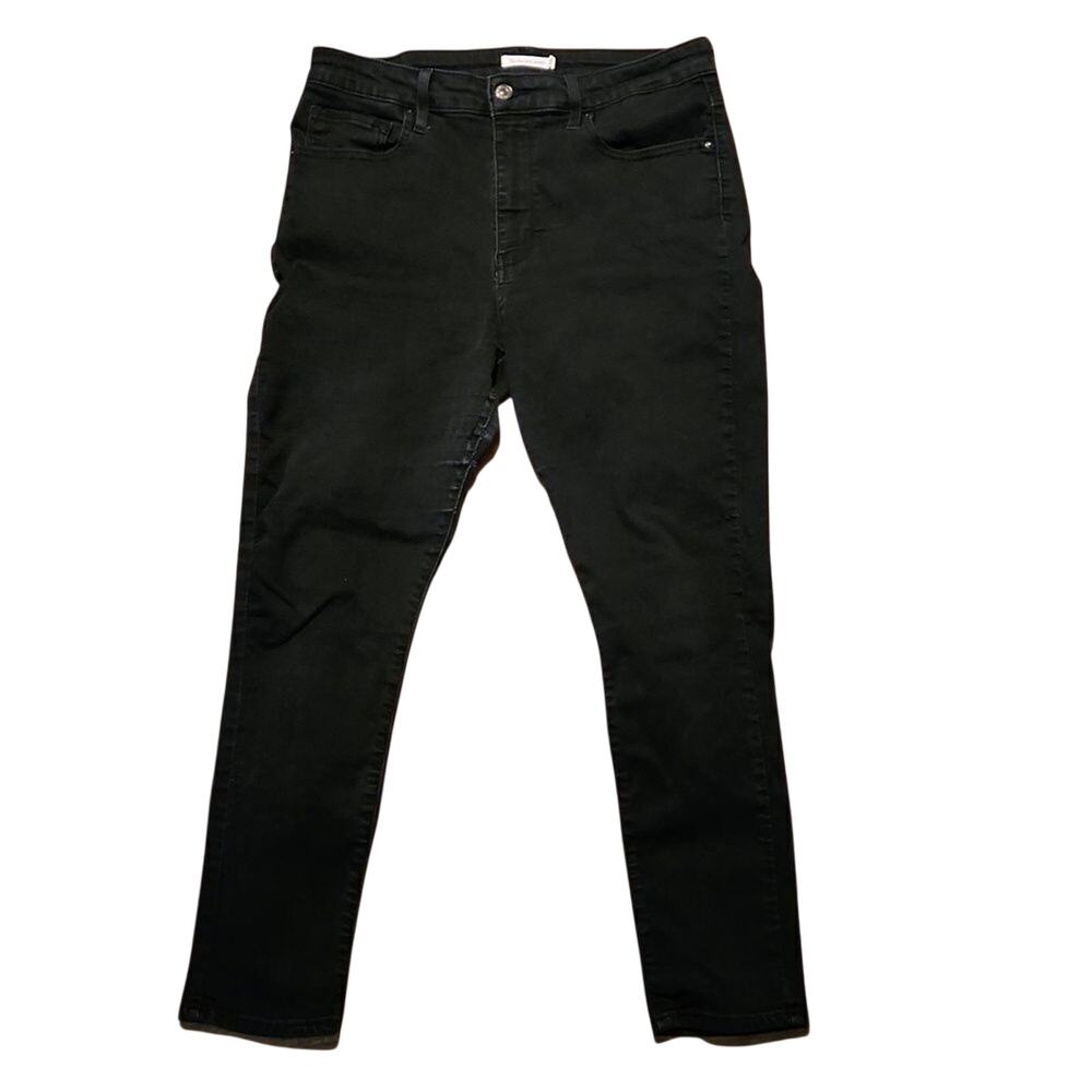 Levi Strauss & Co. Original black denim jeans 721 high rise skinny 32 x 28